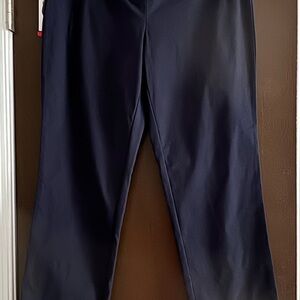 Hilary Radley Navy Blue Pull on Dress Pants